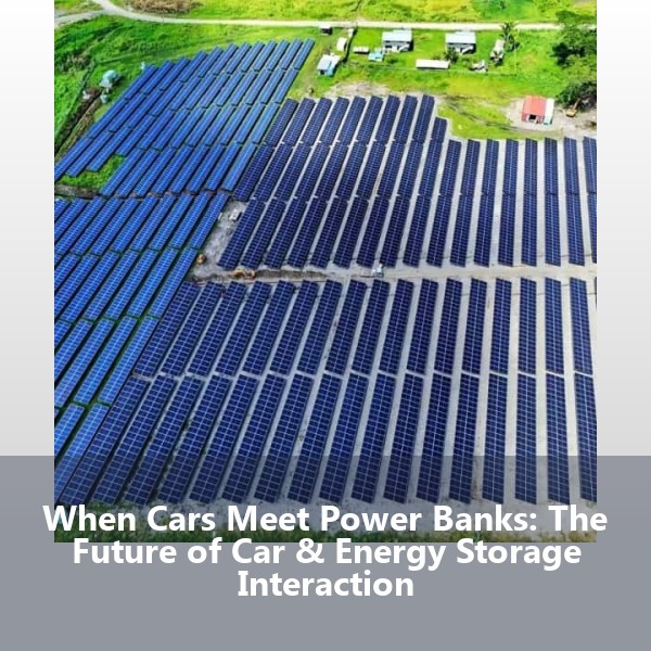 When Cars Meet Power Banks: The Future of Car & Energy Storage Interaction